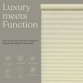 thumbnail image 5 of MOOD Blackout Cellular Shades | Luxury meets function | Cordless, Extra Large 1.5 Inch Cells, Insulation, Acoustic Comfort | Honeycomb Blinds for Windows | Ivory | 55.5" Width x 84" Height, 5 of 7