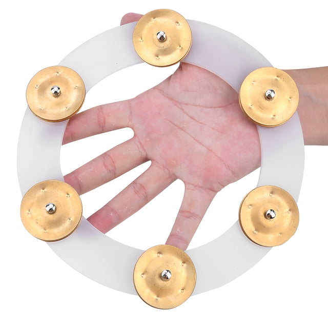 Drum Hi Hat Tambourine Stainless Steel Stronger Softness Drum Cymbals Hi Hat Tambourine Lovers For School Performance Home