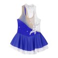 thumbnail image 4 of Eandarui Kids Girls Sleeveless Shiny Rhinestone Figure Skating Gymnastic Tank Leotard Dress Ballet Blue 8, 4 of 6