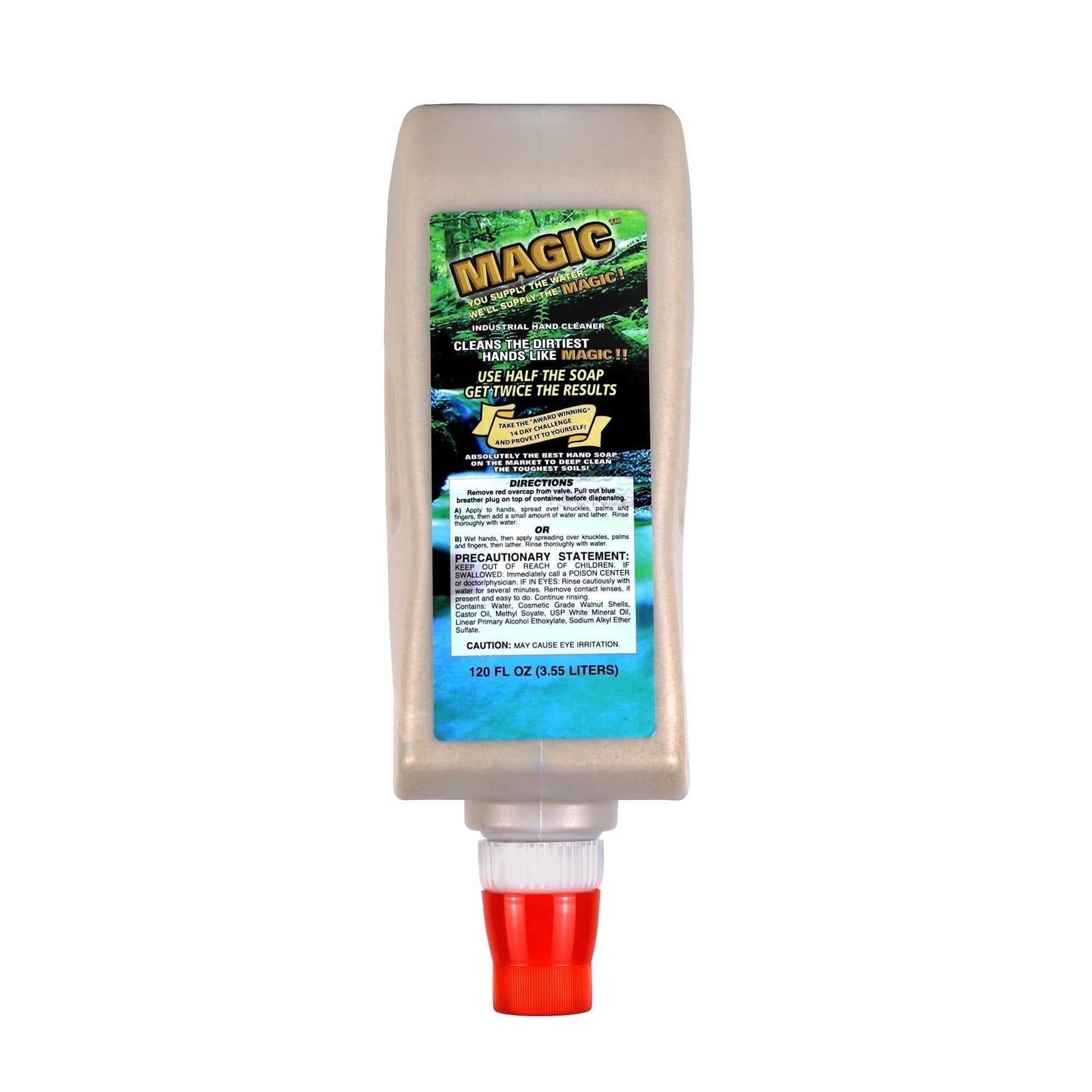 Zenex Concentrated Magic Hand Soap 3.55 L 1 Pack | Walnut Shell Abrasives | Citrus Scent | Removes Tough Grime