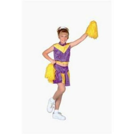 Medium Velvet Cheerleader Costume - Purple