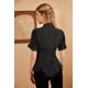 thumbnail image 2 of Blusa con volantes para mujer, camisa medieval de encaje, blusa gótica, 2 of 6