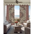 thumbnail image 6 of Farmhouse Boho Blackout Curtains for Bedroom Living Room Darkening Curtains 54 Inch Long Aztec Southwest Tribal Abstract Floral Short Curtain for Small Window Treatment Grommet Drapes 42"x54"x2, 6 of 9
