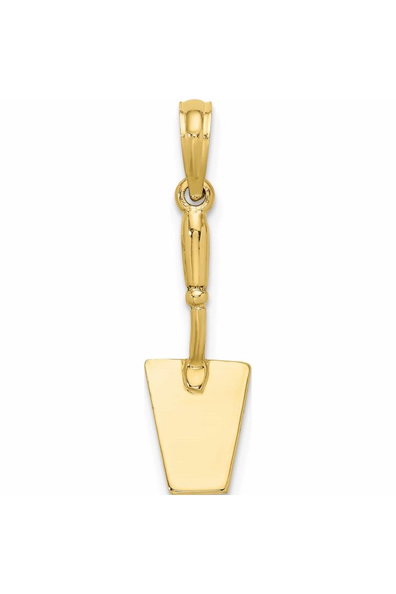 10K Yellow Gold 3-D Concrete Tool Spatula Charm (19.2 X 7.5) Made In United States -Jewelry By Sweet Pea
