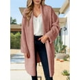 thumbnail image 2 of Autmn Fall Women's Open Front Long Cardigan Chunky Knit Jacket Oversized Coatigan Coat, 2 of 6
