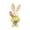 V1#M, variant on Straw Bunny Figurines Tabletop Ornament, Easter Sisal Bunny Statue, Mini Standing Straw Rabbit Figurine, Cute Easter Bunnies Ornament, Spring Party Garden Table Decoration