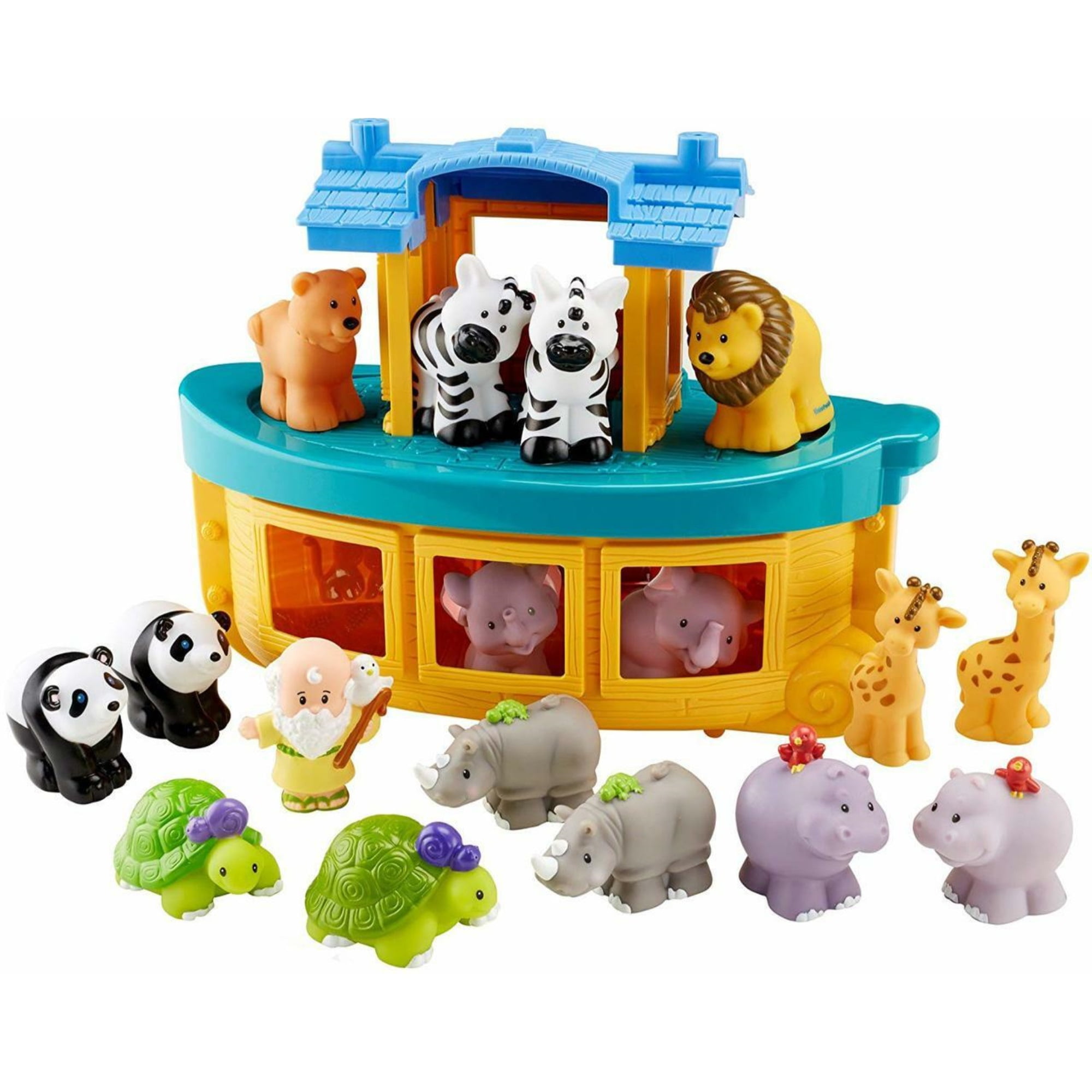 Little People Fisher-Price Noah's Ark with Animals Action Figure Set, 18 Pieces