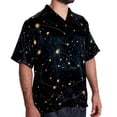 thumbnail image 2 of Virgo Constellation Men's Short Sleeve Casual Printed Button Down Beach Shirt - Summer Hawaiian Top, 2 of 6