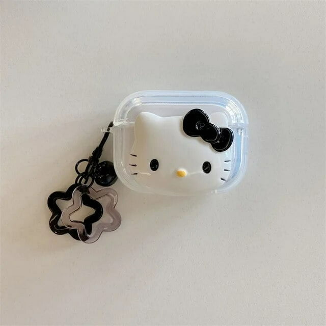 Sanrio Hello Kitty Earphone Case Accessories for AirPods 1/2/3 Pro/2 Apple Bluetooth Earphone Charging Case Silicone PC Case