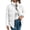 White, variant on Staron Winter Jackets for Women Puffer Coat Corduroy High Neck Long Sleeve Button Down Casual Loose Warm Solid Outerwear, Army Green L