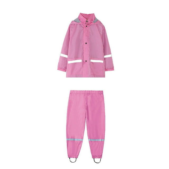 KYAIGUO 3-9T Manteau de Pluie pour Tout-Petits Enfants pour Filles Garçons Poncho Imperméable Bébé Combinaison de Pluie à Capuche Tenue de Pluie