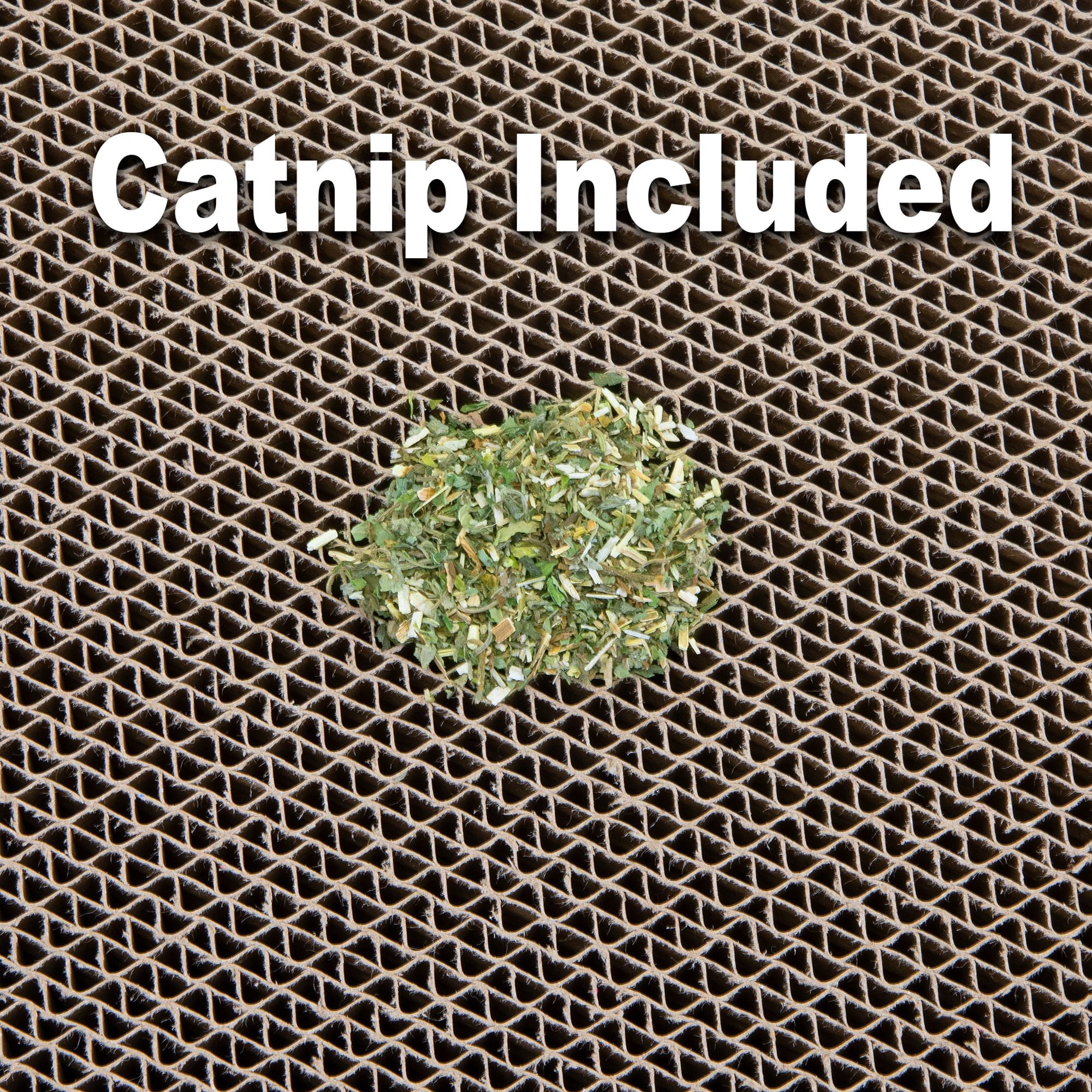 Kitty City, Cat Toys, Rectangle Shaped Corrugate Cat Scratchers, XL, Multi-Color, 3 Pack