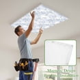 thumbnail image 4 of Blue Ocean Waves Magnetic Fluorescent Light Covers for Ceiling Lights 2 x 4 Feet, Moire Seaside Abstract Art Office Classroom Kitchen Drop Ceiling Light Covers Lighting Filters Shade Panel 2 Packs, 4 of 9