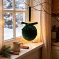 thumbnail image 4 of Velvet Fabric Covered Christmas Ball Hanging Ornament with Delicate Bow, Luxurious Velvet Bauble with Elegant Bow for Holiday Tree Decor, Sophisticated Xmas Ornament for Tree & Home Embellishment, 4 of 6