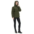 thumbnail image 3 of Wantdo Women's Winter Jacket Warm Winter Puffer Jacket Windproof Bubble Coat Army Green M, 3 of 12