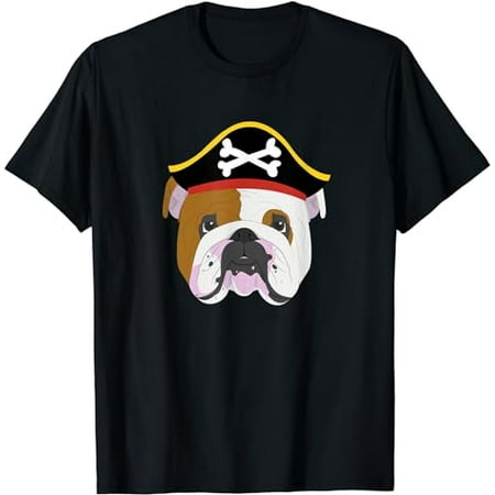 Dalmatian Pirate Dog Halloween Jolly Roger T-Shirt