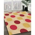 thumbnail image 2 of Ahgly Company Indoor Square Patterned Bright Orange Area Rugs, 6' Square, 2 of 6