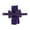 Purple - darkpurple, variant on Mens Pocket Square Set Self-Tied Bow Tie Teal One Size