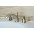 thumbnail image 2 of Kingston Brass KB979AL Victorian Widespread Bathroom Faucet, Brushed Nickel/Polished Brass, 2 of 5