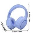 thumbnail image 3 of Foqnuq Wireless Wired Bluetooth Headphones Over-ear Foldable Sports Earphones Low Latency Soft Headband High Battery Life Gaming Audio, 3 of 7