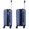 thumbnail image 3 of SuperDeal 22 Inch Spinner Carry On Luggage Hardside Suitcase Expandable Travel Bag with Wheels, Navy Blue, 3 of 11