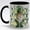 Black - Ceramic Mug, variant on Lucky Lucky Lucky Irish Gnome Ceramic Mug - Stained Glass Leprechaun Coffee Cup with Shamrock