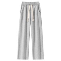 Baggy Sweatpants for Men Solid Color Straight Leg Sports Breathable Track Pants Elastic Waist Drawstring with Pockets Joggers Trousers
