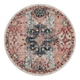 thumbnail image 2 of Unique Loom Sumter Collection Area Rug - Aiken (5' 1" Round Pink/Navy Blue), 2 of 6