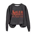 thumbnail image 4 of YVNAURA Salem 1692 Sweatshirt for Women They Missed one Witch Trial Halloween Pullover Crewneck Long Sleeve Vintage Graphic Tee Funny Sarcastic Witches Top Fall Spooky 1 Pack, Grey,M, 4 of 4