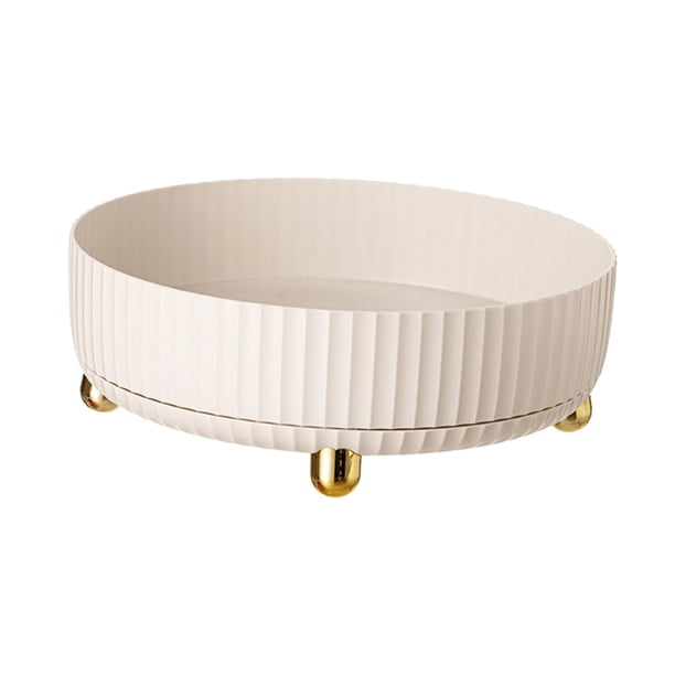 Estuche de almacenamiento multiusos para joyas, bandejas para servir adornos y dormitorios. Blanco