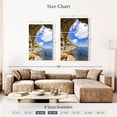 thumbnail image 3 of Elephant Stock San Diego Sunset Cliffs Cave Wall Art - Vertical Multi Panel Canvas - Living Room Wall Decor - Beach Multi Panel - Blue And White Decor By Melanie Viola - 24" x 38", 3 of 4