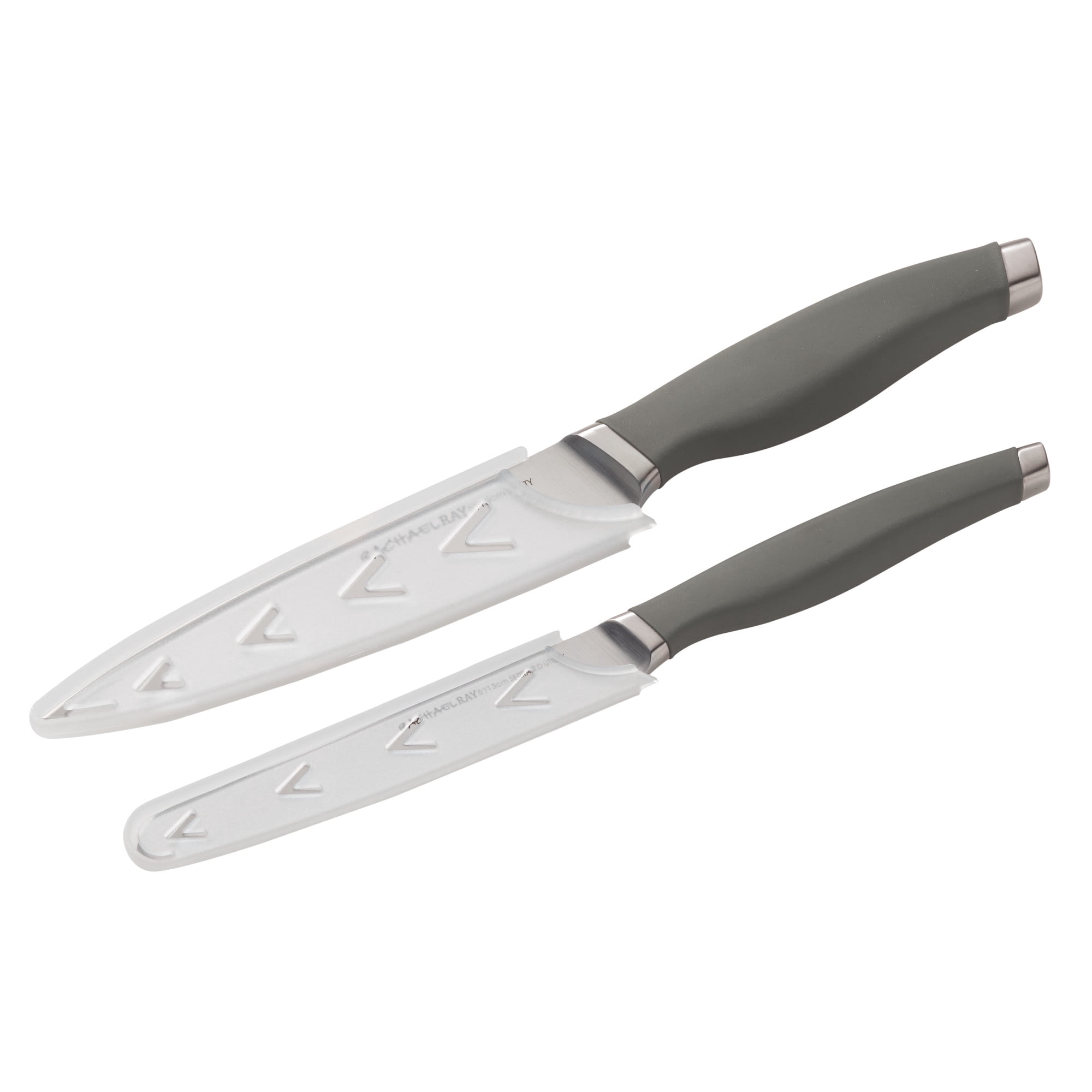Rachael Ray Cutlery Japanese Stainless Steel Utility Knife Set, Gray, 2-Piece