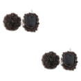 thumbnail image 3 of Minnieouse Afro Puff Ponytail Hair Bun Impresionante Updo con cordón High Puff Ponytail Hair Q9 2 P9 2 2piezas, 3 of 6