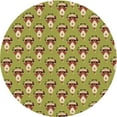 thumbnail image 1 of Ahgly Company Machine Washable Indoor Round Transitional Metallic Gold Area Rugs, 3' Round, 1 of 7