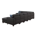thumbnail image 4 of Devion Furniture 8-Piece Upholstered Fabric Sectional with Chaise in Dark Gray, 4 of 9