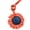 Orange, variant on Unique Sunflower Key Holder PU Leather Keychain For Car Keys Bags Backpacks Handmade