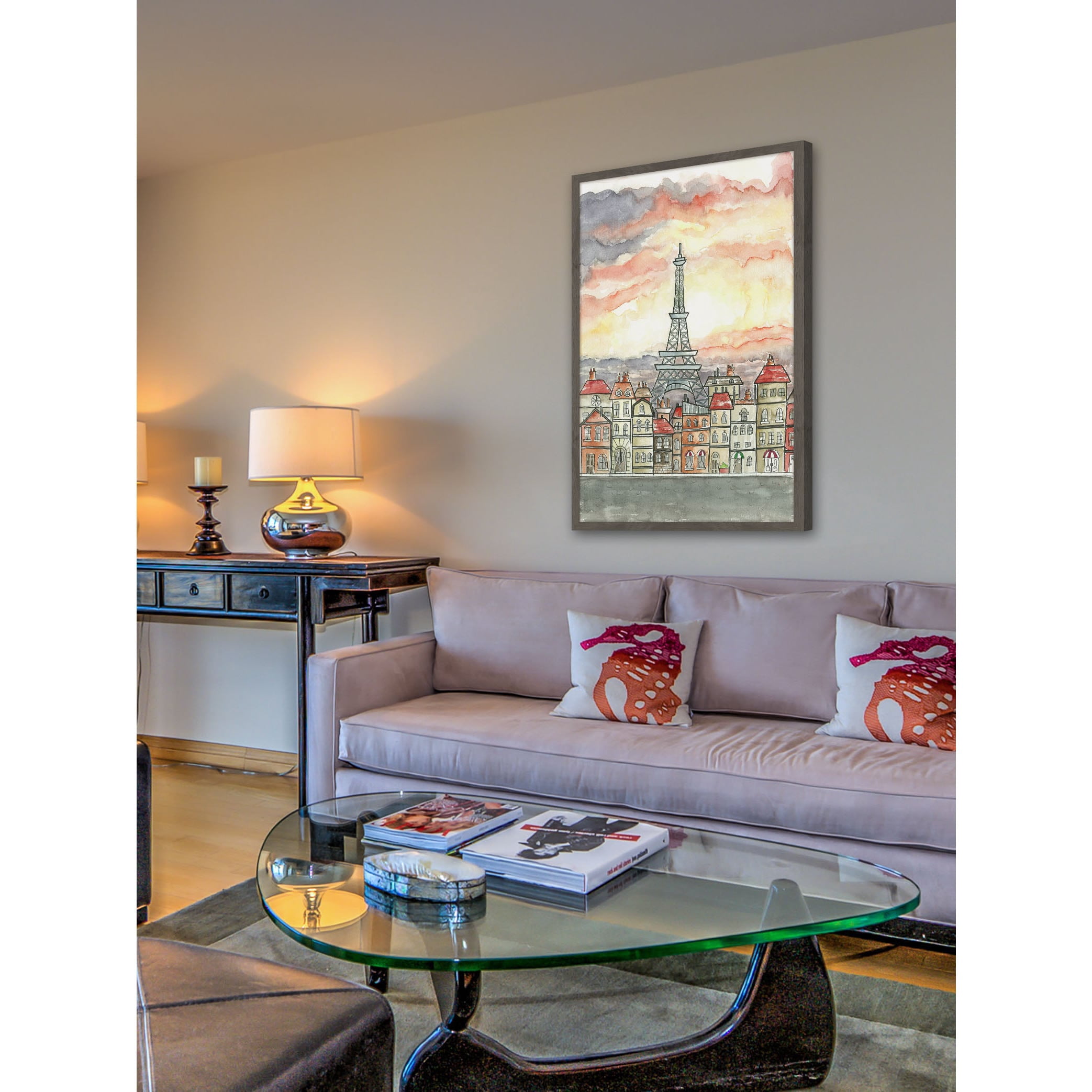 "Good Morning Paris" Framed Painting Print
