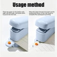 thumbnail image 6 of 6 Hole Paper Punch, Mini Portable Hole Puncher, One Handed Punch with Guide Ruler for A4 A5 B5 Loose Leaf Paper, Office Home, 6 of 6