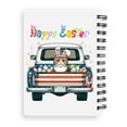 thumbnail image 2 of Happy Easter Scottish Fold American Flag Truck Spiral Bound Journal Cat Lover Kitten Owner Gifts 5x7in Spiral Notebook - 03001, 2 of 5