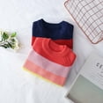 thumbnail image 7 of AherBiu Baby Clothes Striped Sweaters Crewneck Knitted Pullover Unisex Boys Girls Long Sleeve Tops, 7 of 7