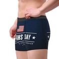 thumbnail image 5 of Salouo Happy Veterans Day Print Men's Boxer Briefs,Breathable Underwear Elastic Waistband Briefs for Men -Small, 5 of 8
