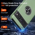 thumbnail image 3 of KOMI for Google Pixel 7 Pro Case, Slim Fit Case for Pixel 7 Pro with Invisible Ring Kickstand, [Military Grade Drop Tested] Dual Layer Shockproof Protective Phone Case for Pixel 7 Pro 6.7", Green, 3 of 5