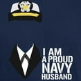 thumbnail image 3 of CafePress - Proud Navy Husband Dark T Shirt - Men's Classic Graphic Cotton T-Shirt, 3 of 4