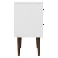 thumbnail image 4 of Manhattan Comfort Liberty Mid Century - Modern Nightstand 2.0 with 2 Full Extension Drawers in White and Rustic Brown with Solid Wood Legs, 4 of 9