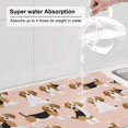 thumbnail image 6 of Easygdp Beagle Dog On Brown Microfiber Absorbent Dish Drying Pad,Kitchen Drying Mat,Can Be Hung, Strong Water Absorption Capacity,Quick Drying, 6 of 9