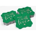 thumbnail image 4 of Inkdotpot Pack Of 50 Real Rose Gold Foil Bracket Shape Paper Tags Made With Love Wedding Favor Hang Tags, 4 of 7