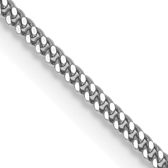 14K White Gold Wg 1.3mm Curb Pendant Chain (16 X 1.3) Made In South Africa pen100-16