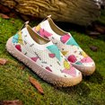 thumbnail image 3 of EKVAHL Womens Orthopedic Walking Sneakers, Breathable Slip On Print Arch Support Wide Width Athletic Loafers, Outdoor Daily Walking Shoes Beige, 3 of 4