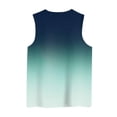 thumbnail image 5 of MESSUEN Womens Sleeveless Tops Womens T Shirts Loose Fit Crew Neck Raglan Women's Crew Neck Sleeveless Gradient Print Vest Fashionable Casual Top Women Top Basics Tops Mint Green 2XL, 5 of 5