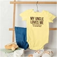 thumbnail image 4 of Uncle Loves Me Bought This One Piece Romper Boys or Girls Infant Baby Brisco Brands 12M, 4 of 6